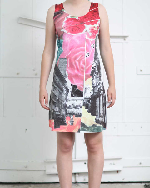 Sleeveless A-Line Reversible Dress from ANIMAPOP print 302