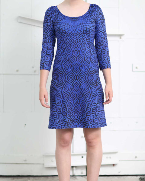 3/4 Sleeve A-Line Reversible Dress from ANIMAPOP print 401